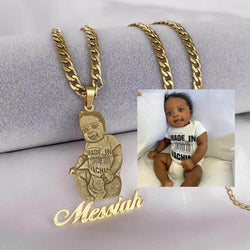 lovers charms custom name necklace picture necklace 18k gold custom pendants memory christmas gift birthday gift ideas necklace with picture picture pendant necklace memorial necklace baby jewelry face necklace photo engraved necklace mens gifts woman’s necklace with picture picture chains picture necklace for men unique gifts gold jewelry necklace with a picture engraved on it personalized pendant jewelry made gold mother's day gifts father's day gifts for mom for dad gold plated rip gifts Cuban link