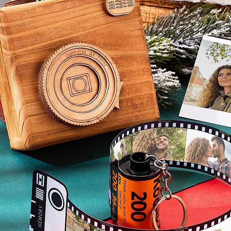 Wood Camera Gift Box